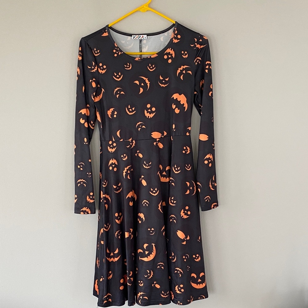 Pumpkin Jack O Lantern Small Halloween Dress Skater Kira
